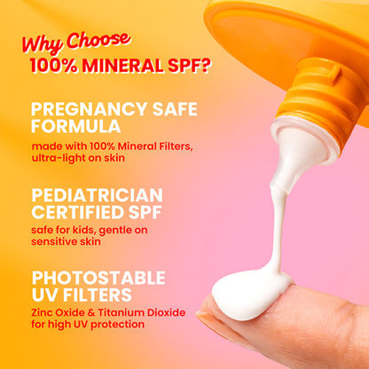 Dot & Key Vitamin C + E 100% Mineral Sunscreen In-Vivo Tested SPF 50+ PA++++, No White Cast
