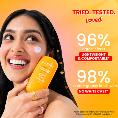 Dot & Key Vitamin C + E 100% Mineral Sunscreen In-Vivo Tested SPF 50+ PA++++, No White Cast