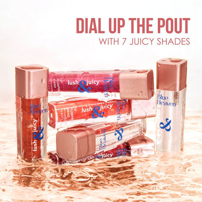 Blue Heaven Lush & Juicy Lip Wand Gloss - Coral Touch