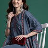 Dhiyona IE Embroidered Pure Cotton Kurta with Trousers & Dupatta