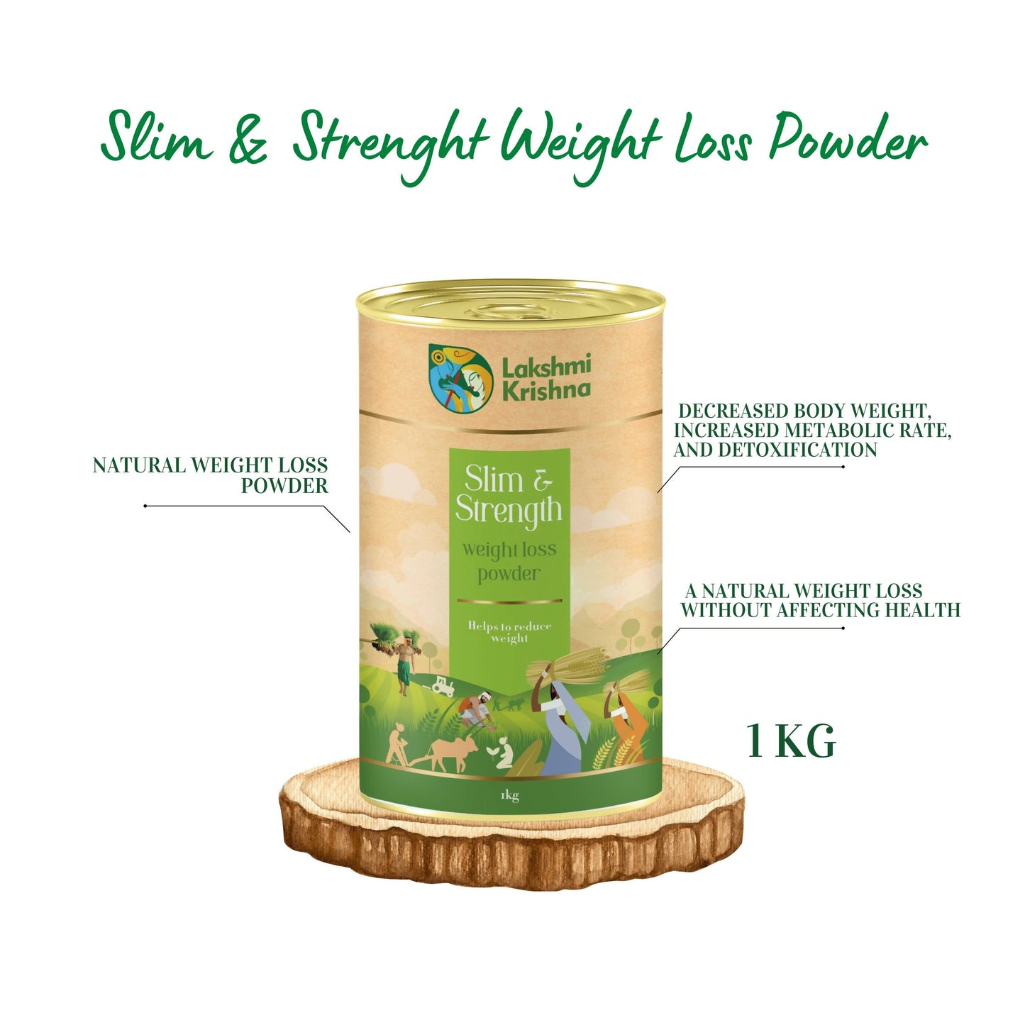 Lakshmi Krishna Slim & Strength Weight Loss Powder - Indyancart