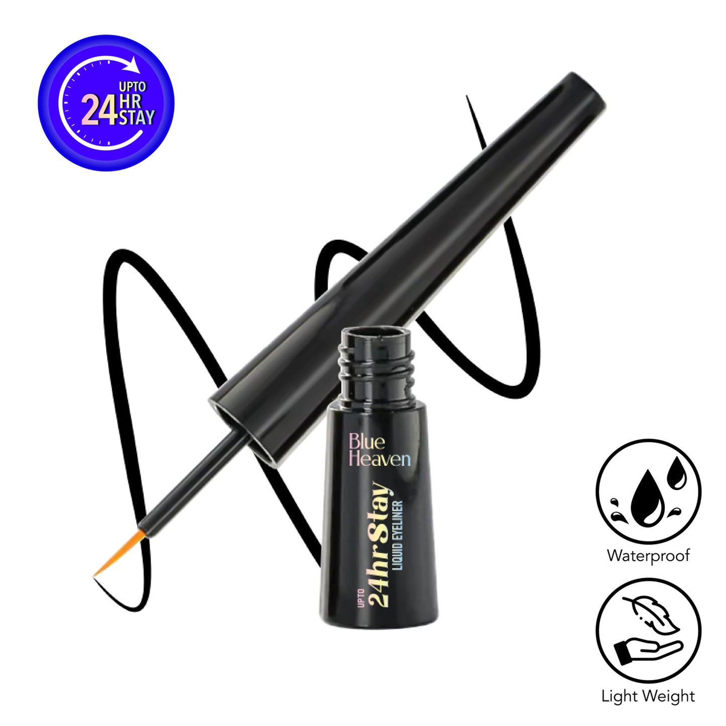 Blue Heaven 24Hr Stay Liquid Eyeliner - Black