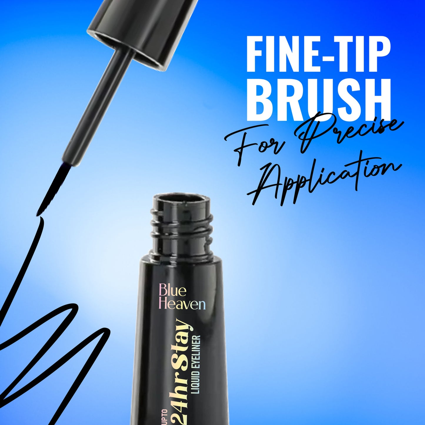 Blue Heaven 24Hr Stay Liquid Eyeliner - Black