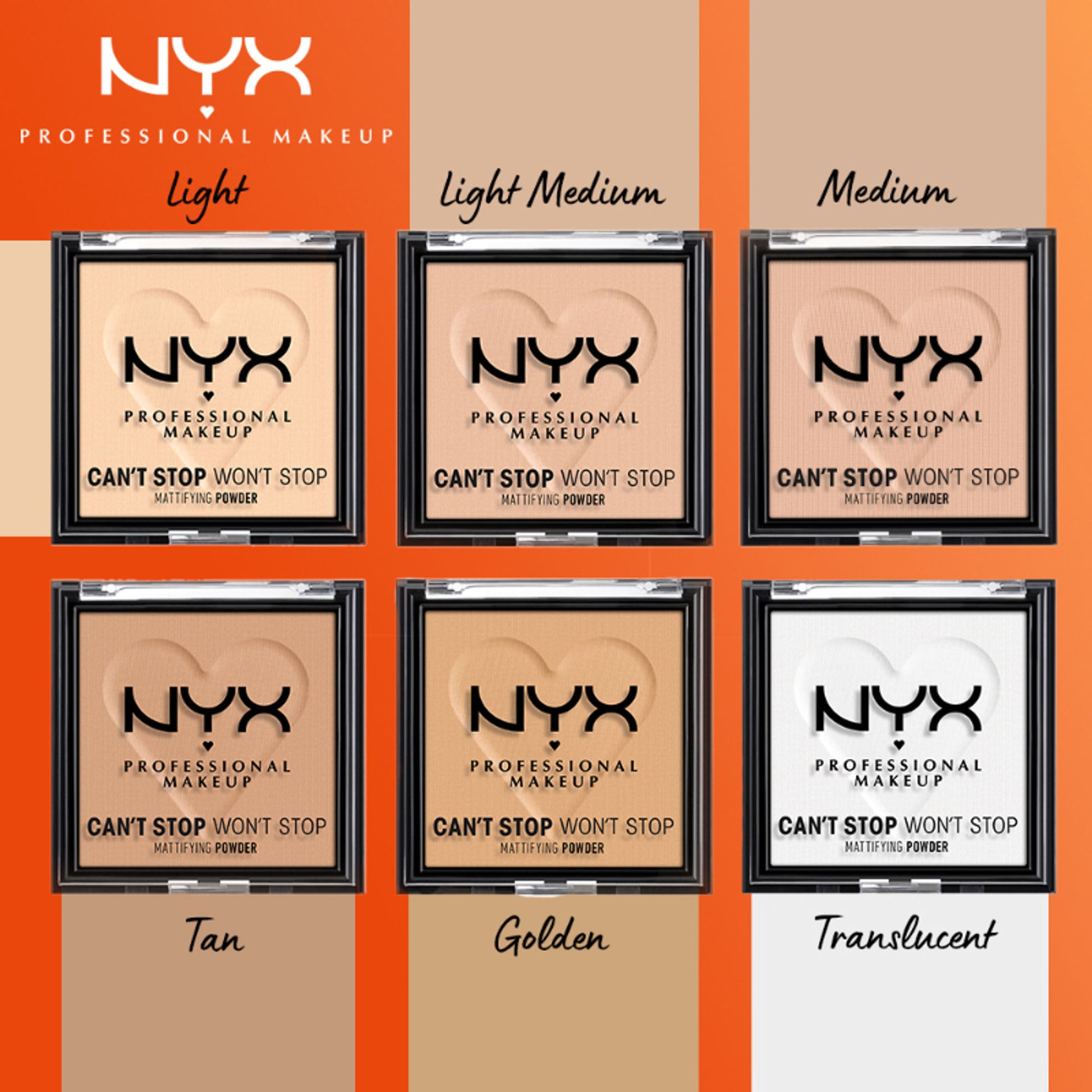 NYX Professional Makeup Can't Stop Won't Stop Mattifying Powder - Tan - Light