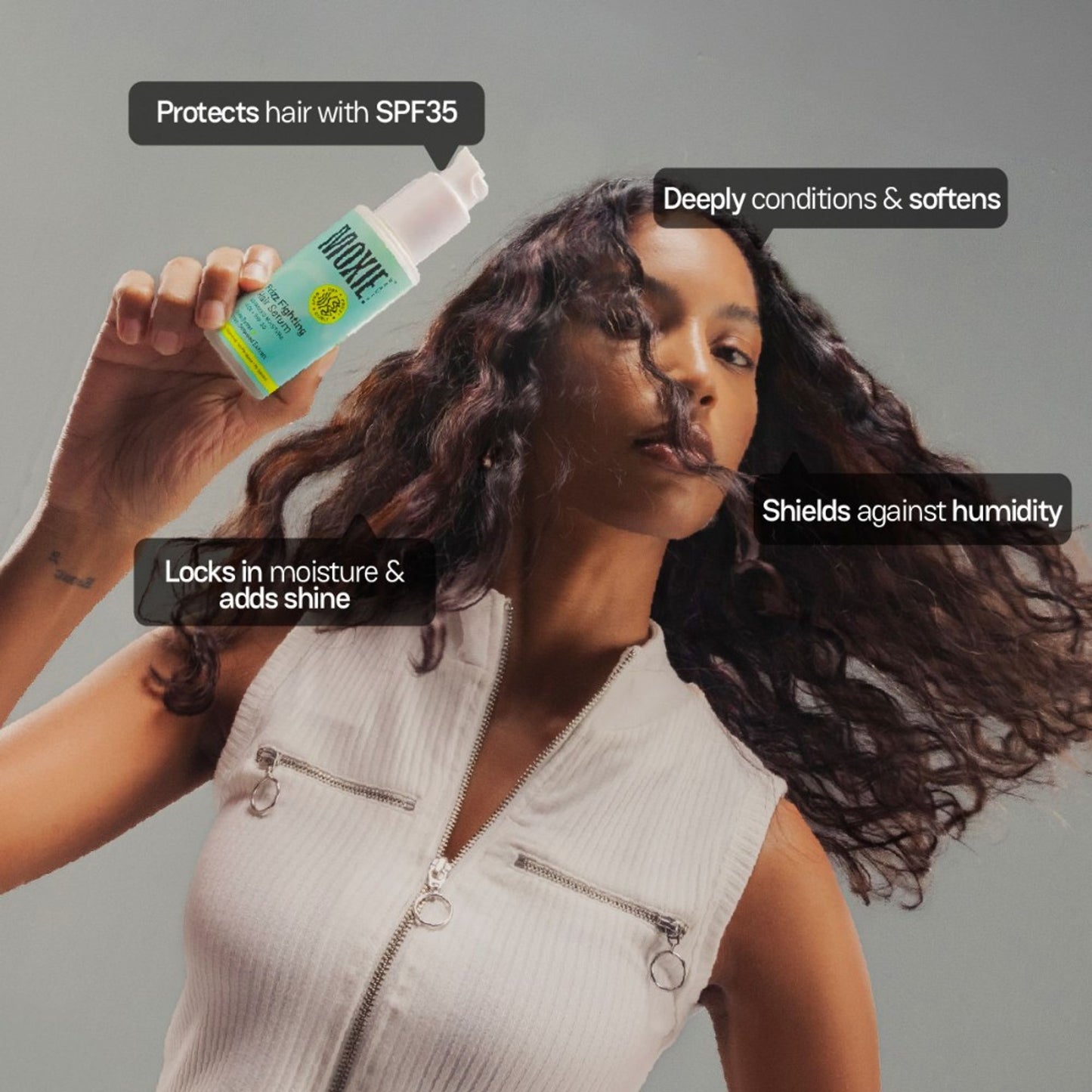 Moxie Beauty Frizz Fighting Hair Serum For Dry and Frizzy Hair