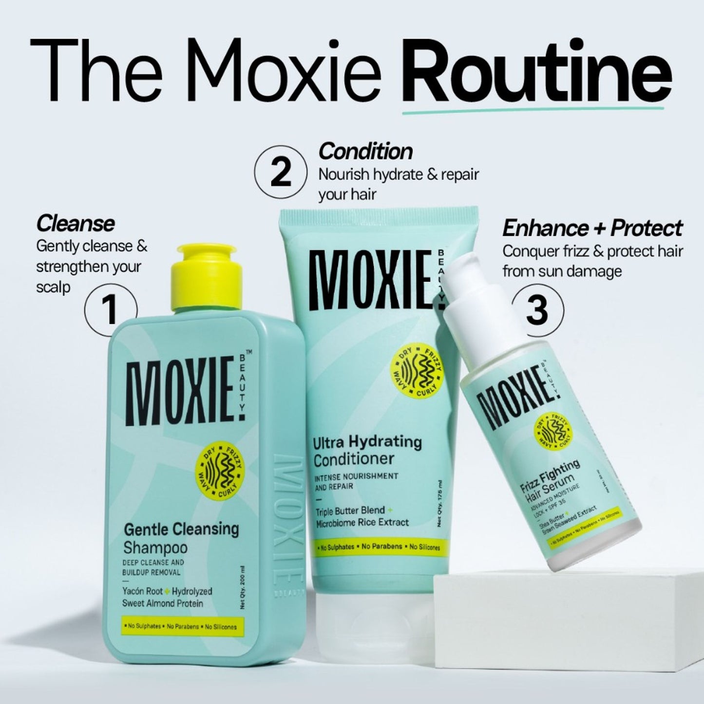 Moxie Beauty Frizz Fighting Hair Serum For Dry and Frizzy Hair