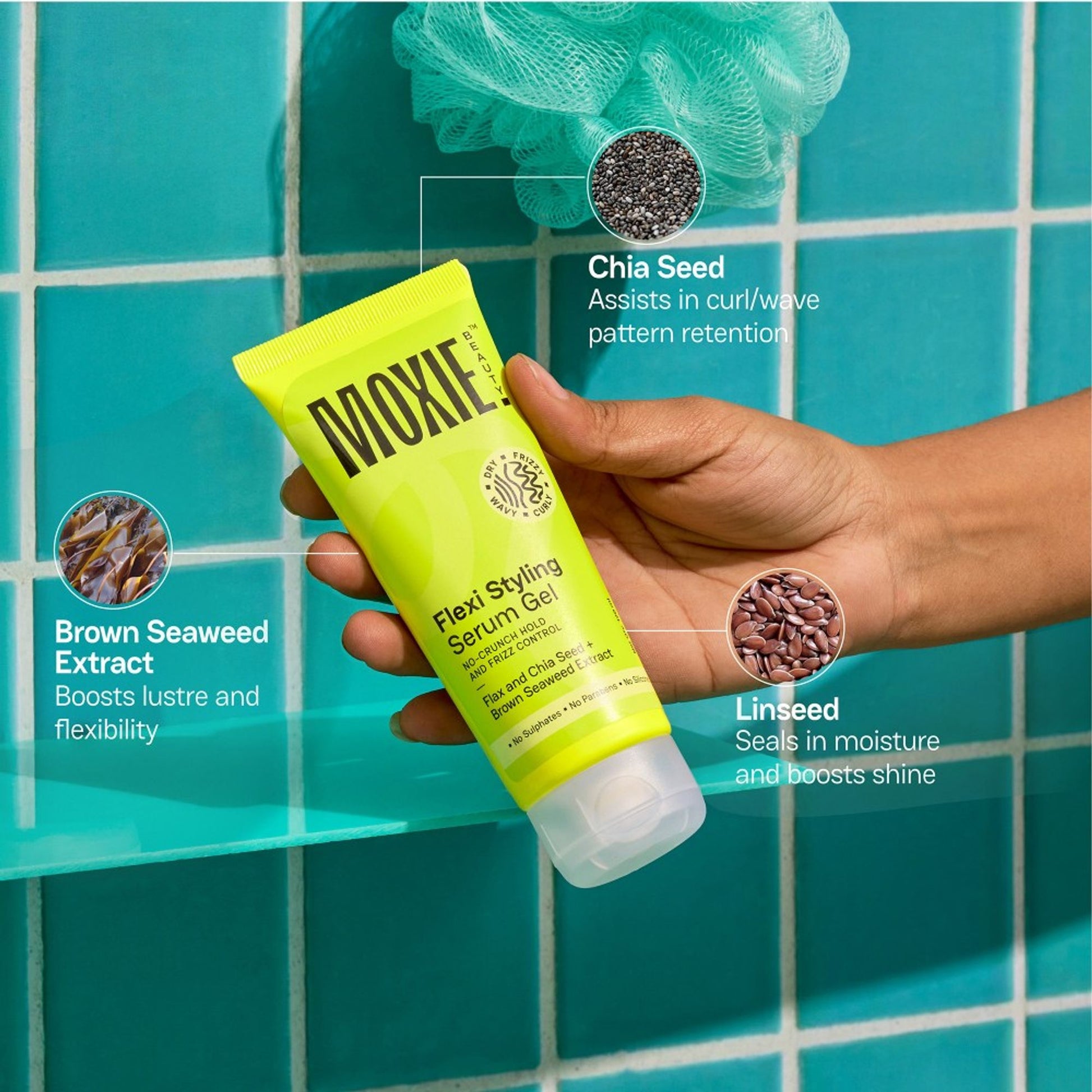 Moxie Beauty Flexi Styling Serum Gel for Curly & Wavy Hair