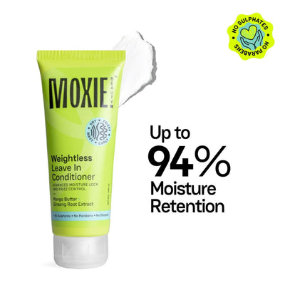 Moxie Beauty Weightless Leave In Conditioner for Dry and Frizzy Hair