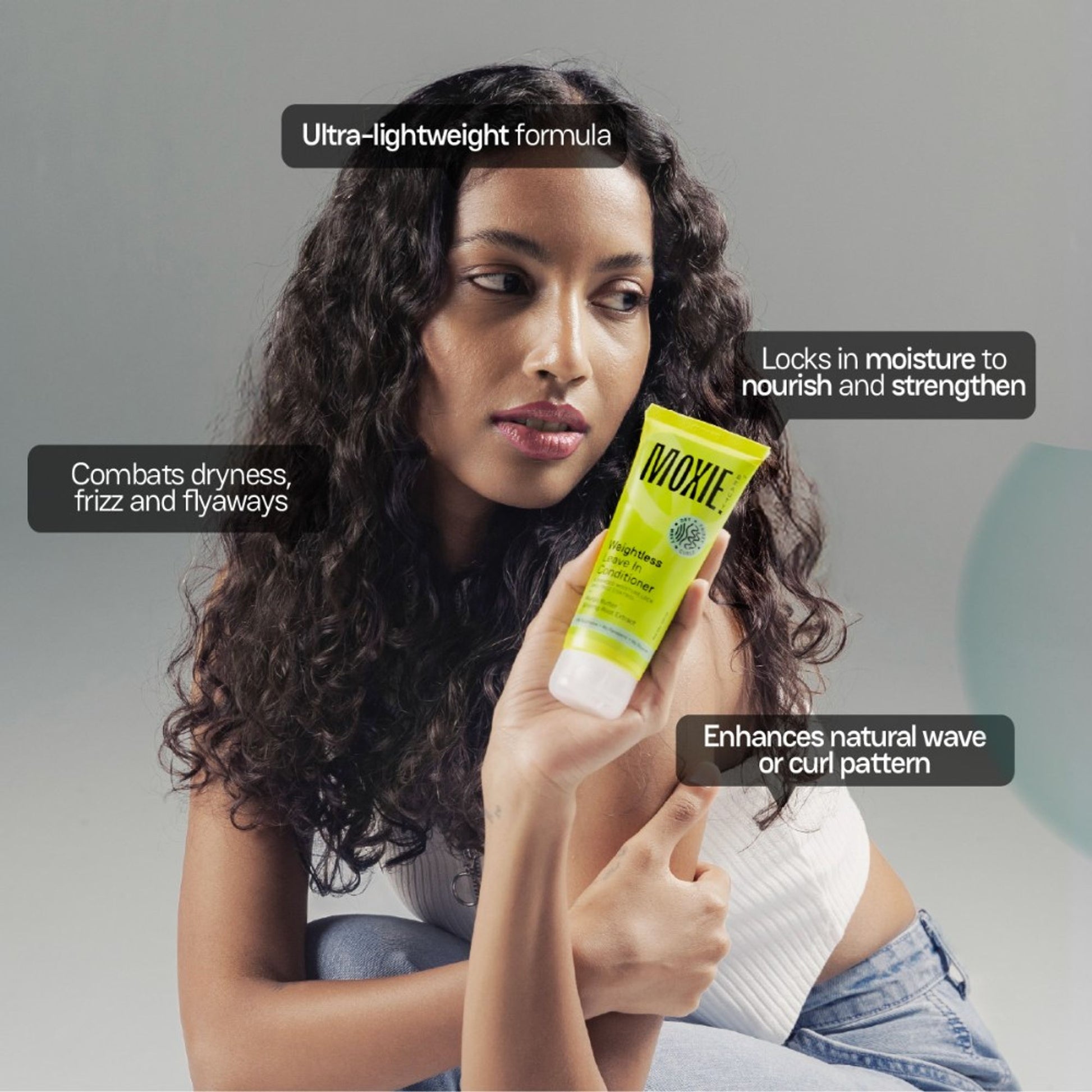Moxie Beauty Weightless Leave In Conditioner for Dry and Frizzy Hair