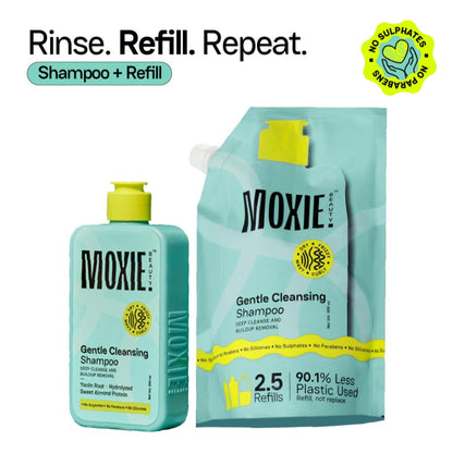 Moxie Beauty Gentle Cleansing Sulphate Free Shampoo For Dry & Frizzy Hair