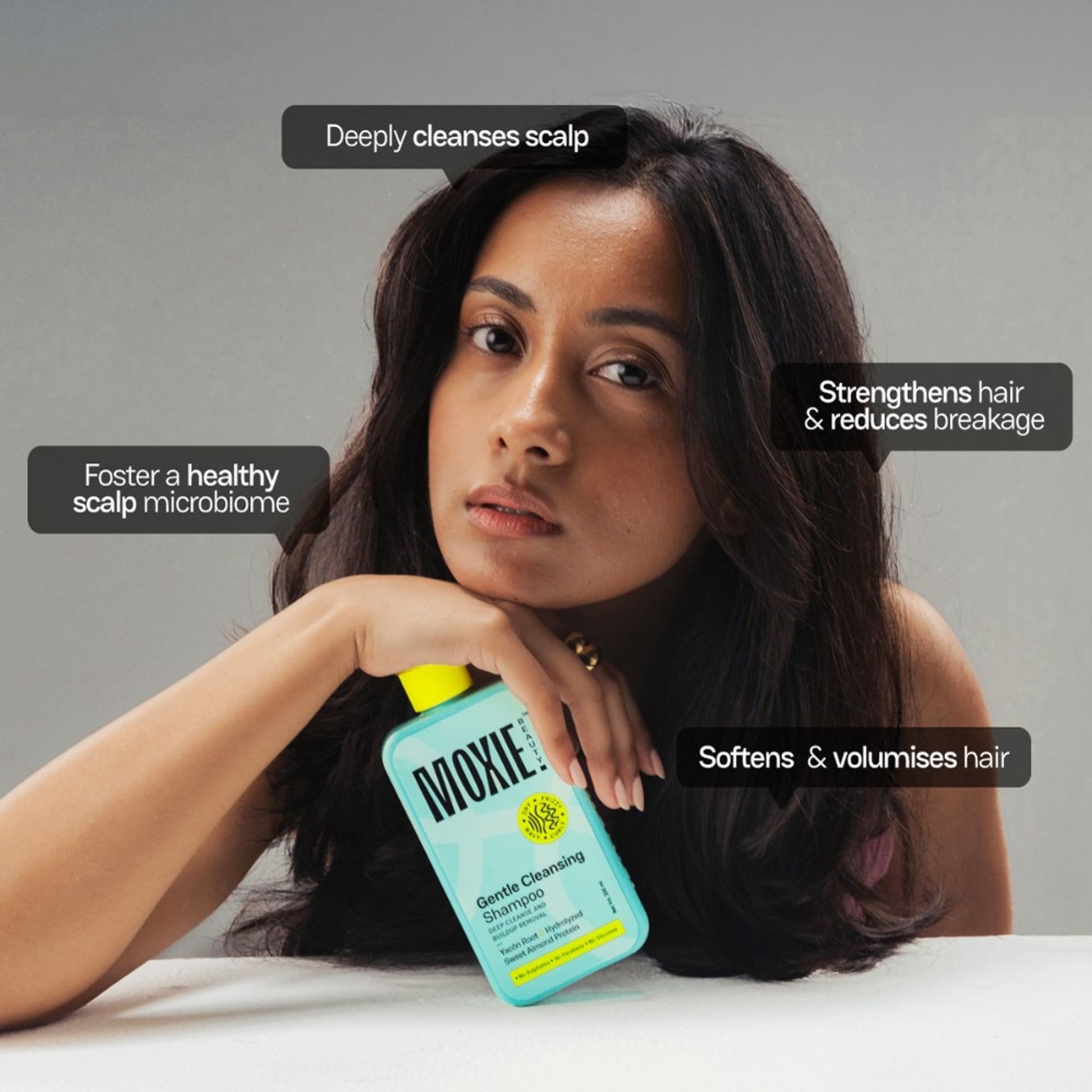 Moxie Beauty Gentle Cleansing Sulphate Free Shampoo For Dry & Frizzy Hair