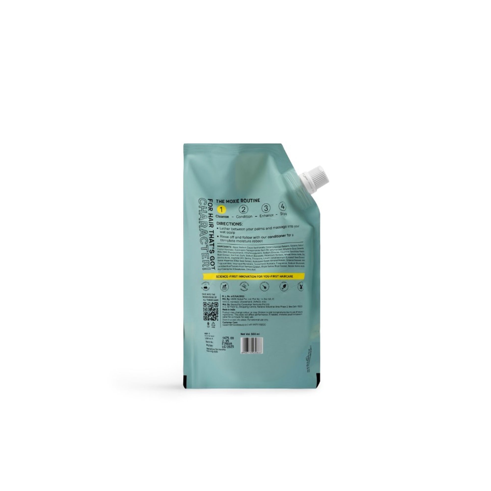 Moxie Beauty Gentle Cleansing Sulphate Free Shampoo For Dry & Frizzy Hair