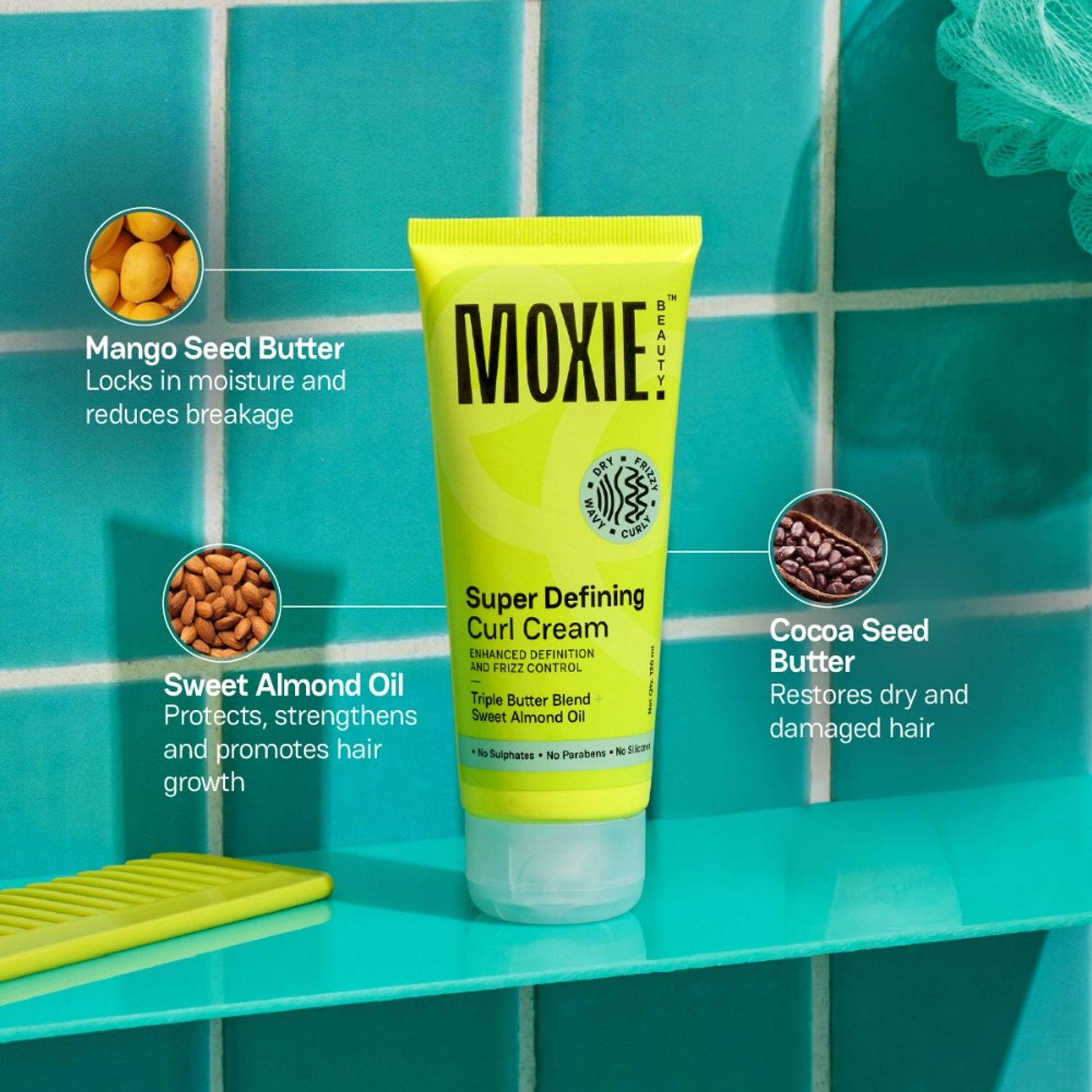 Moxie Beauty Super Defining Curl Cream for Curly Hair