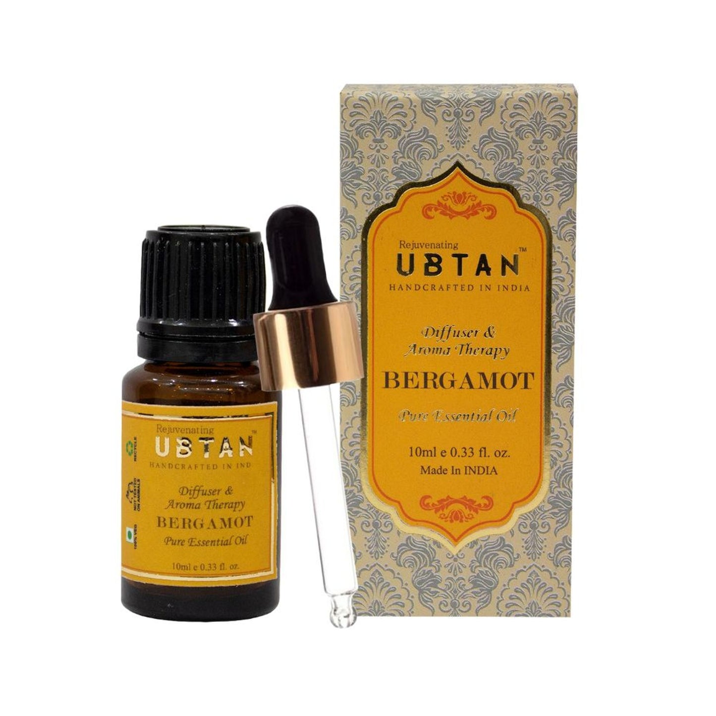 Rejuvenating UBTAN Bergamot Pure Essential Bath & Body Oil