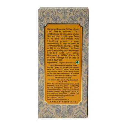 Rejuvenating UBTAN Bergamot Pure Essential Bath & Body Oil