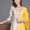Dhiyona IE Yoke Design Liva Kurta with Trousers & With Dupatta