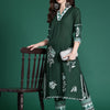 Dhiyona IE Floral Printed Regular Pure Cotton Kurta with Trousers