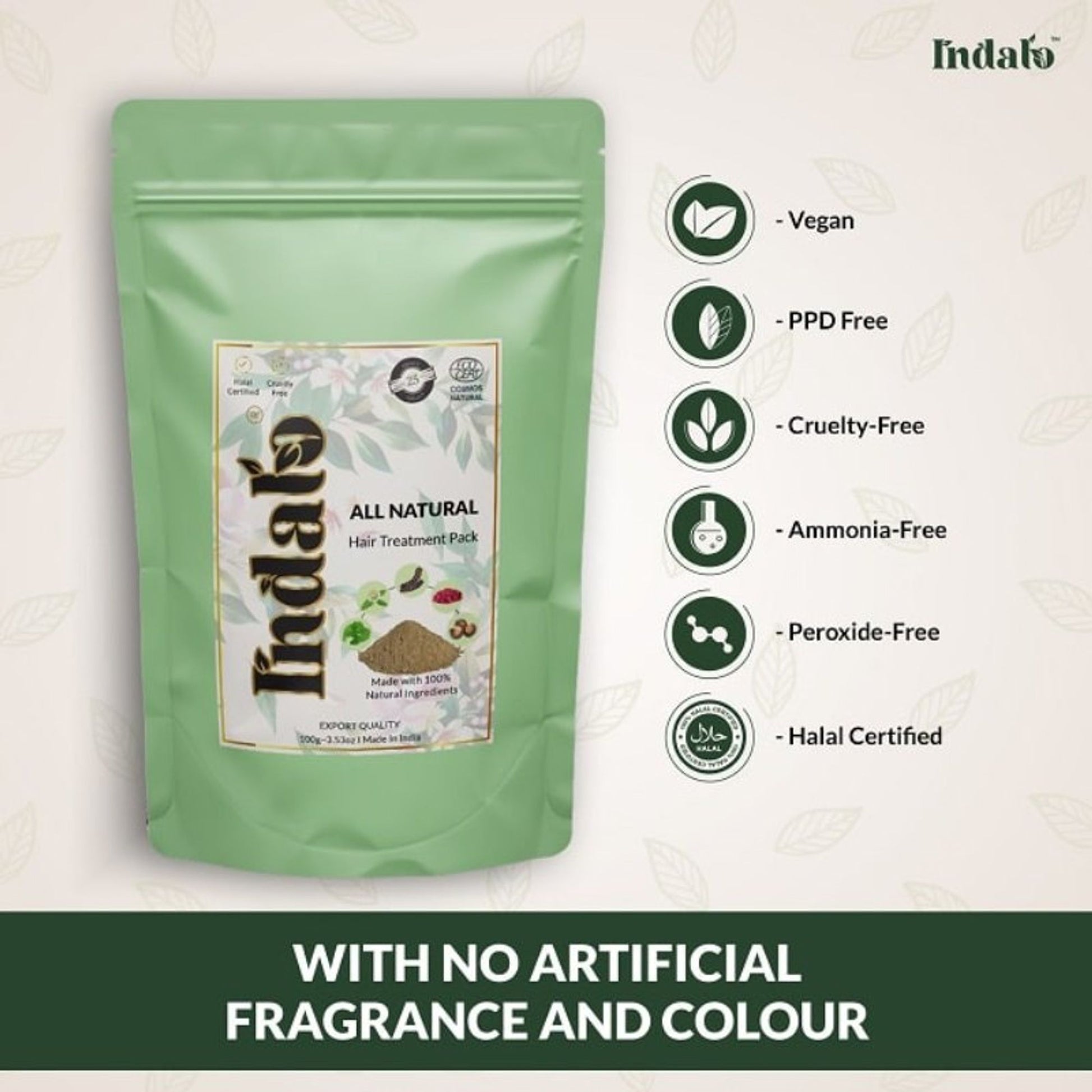 Indalo All-Natural Hair Treatment Pack - Shikakai & Bhringraj