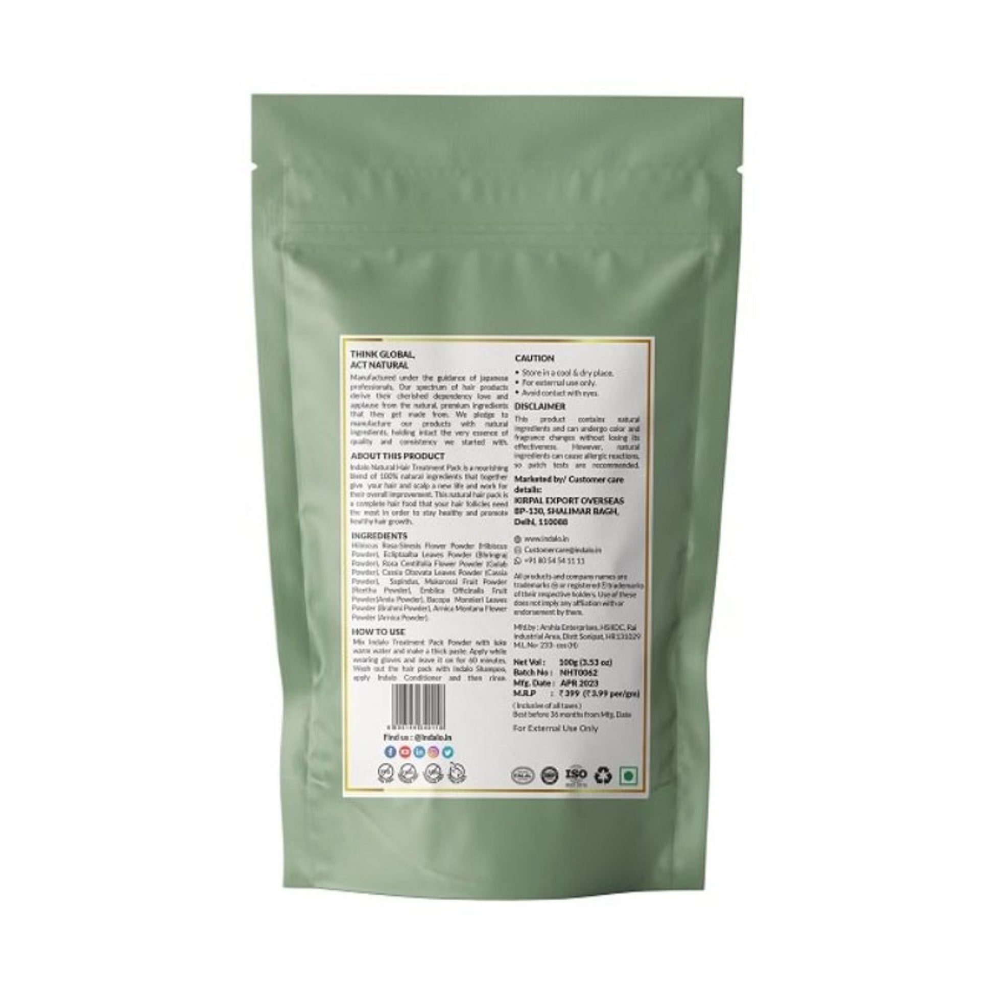 Indalo All-Natural Hair Treatment Pack - Shikakai & Bhringraj