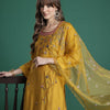 Dhiyona IE Floral Embroidered Thread Work Kurta with Trousers & With Dupatta