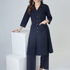 Dhiyona IE Women Regular Thread Work Pure Cotton Kurta with Palazzos