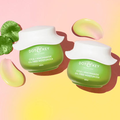 Dot & Key Cica Calming Oil Free Moisturizer, Pack of 2