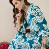 Dhiyona IE Floral Printed Pure Cotton Spread Collar Tunic With Trousers Co-Ords