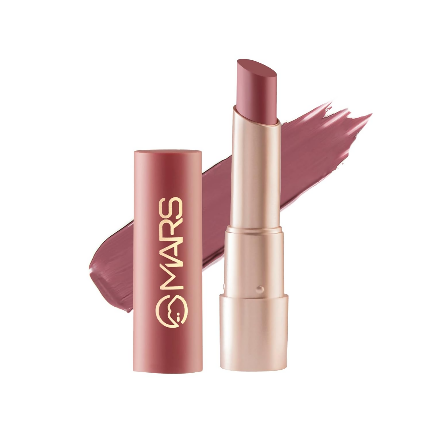 MARS Cosmetics Creamy Matte Long Lasting Lipstick in shade 02 Zesty Zumba, vibrant coral lip color in a sleek tube