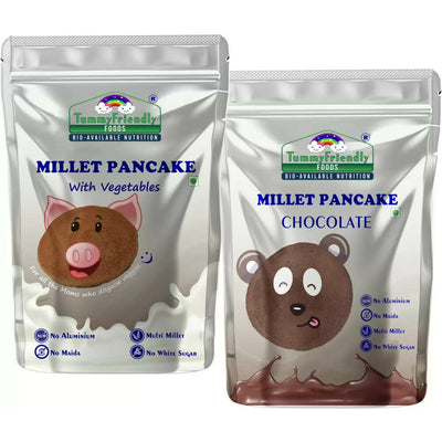 TummyFriendly Foods Millet Pancake Mix - Chocolate, Veggies