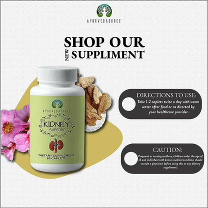 Ayurvedashree Kidney Support Caplets - Indyancart