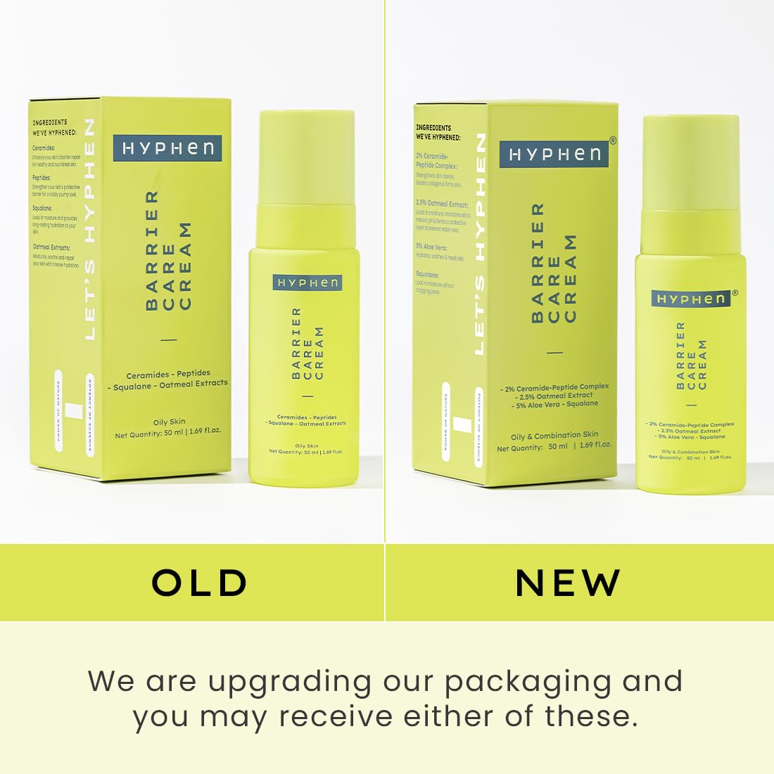 Hyphen By Kriti Sanon Barrier Care Face Cream Moisturizer For Oily & Skin Combination - Indyancart