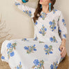 Dhiyona IE Floral Printed Pure Cotton Tunic With Trouser