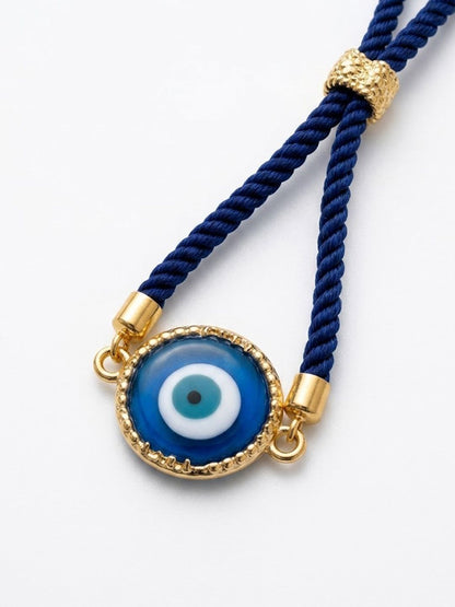 Anouk Set Of 2 Blue Evil Eye Resin Design Bhaiya Bhabhi Wraparound Rakhi