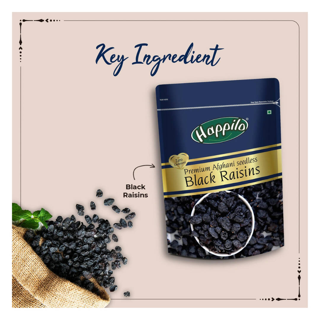 Happilo Premium Seedless Afghani Black Raisins
