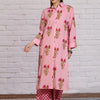 Dhiyona IE Women Floral Printed Regular Pure Cotton Kurta with Palazzos