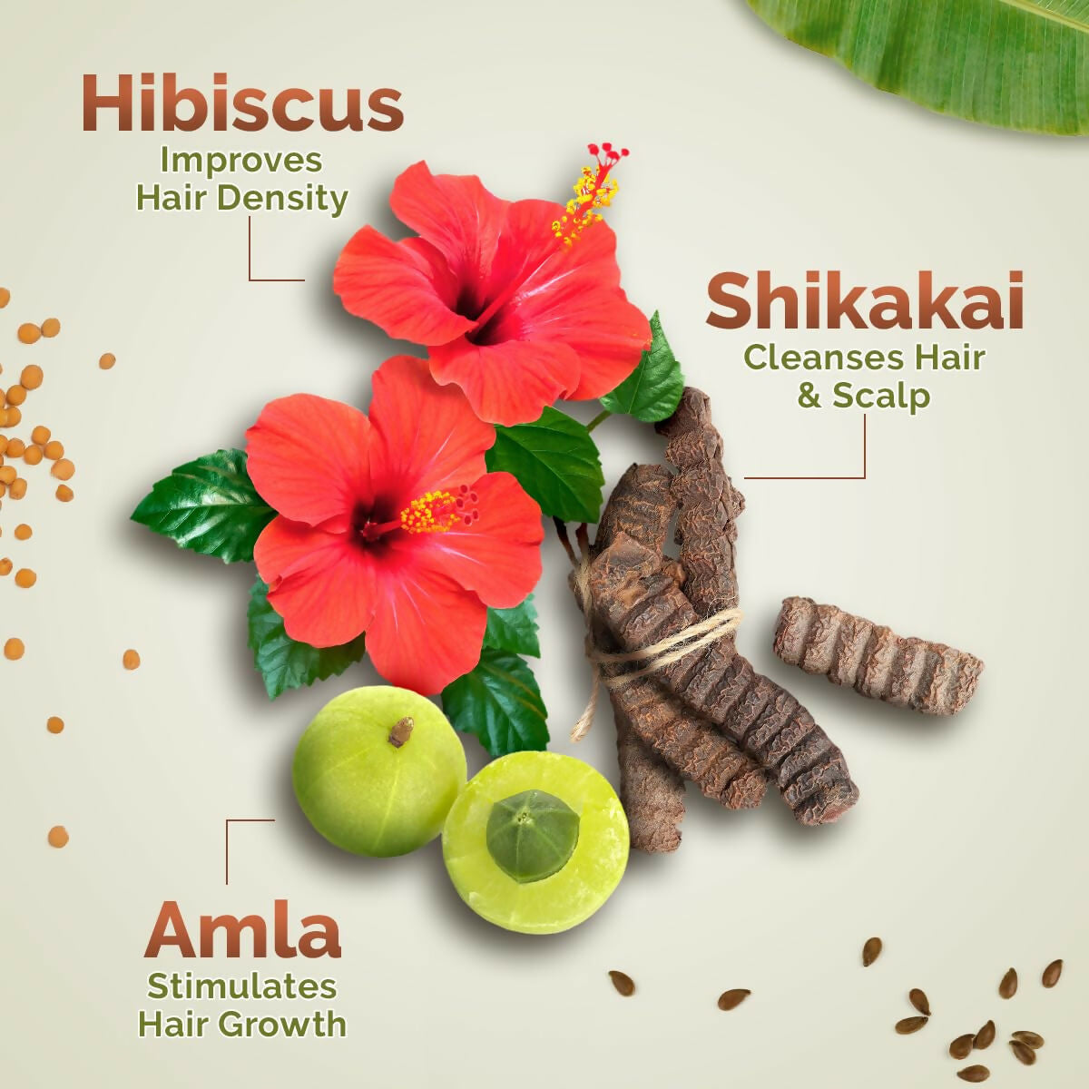 Mamaearth Kerala Thaali cleansing hair mask with 12 herbs for thick, long hair, shown in a jar with herbal ingredients.