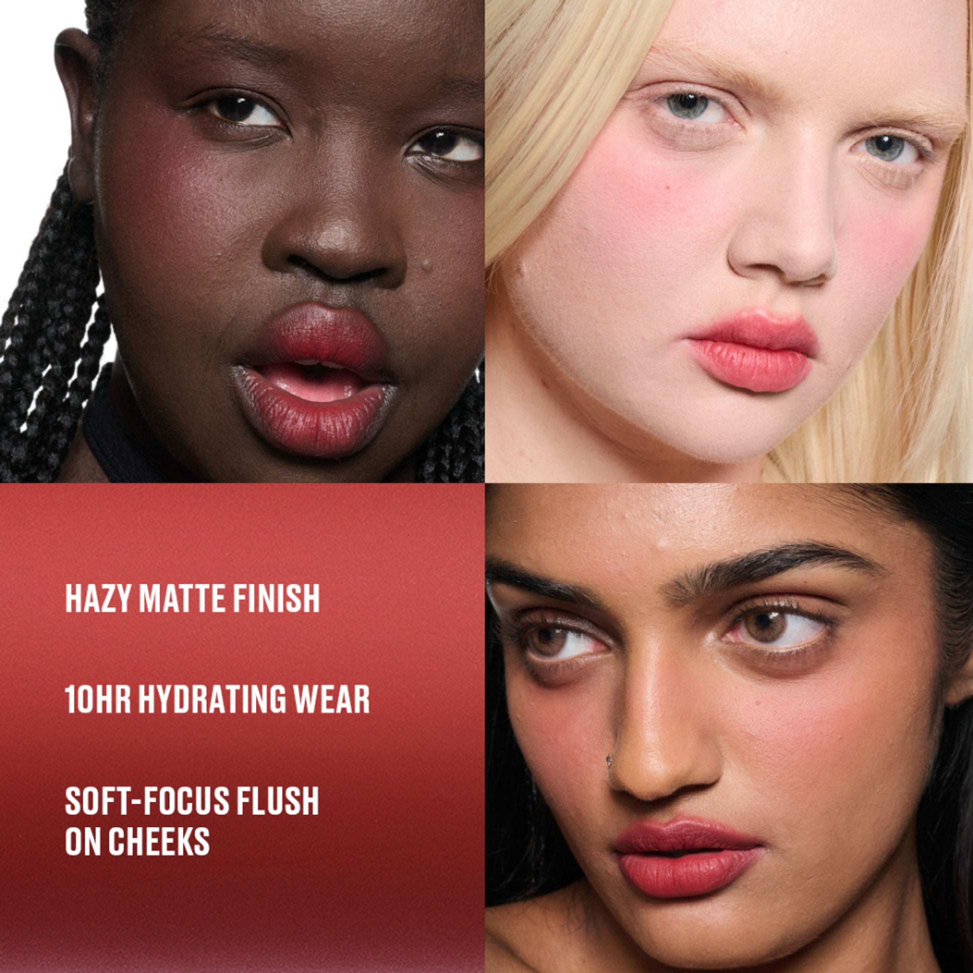 M.A.C Powder Kiss Lip And Cheek Mousse - Ruby Boo