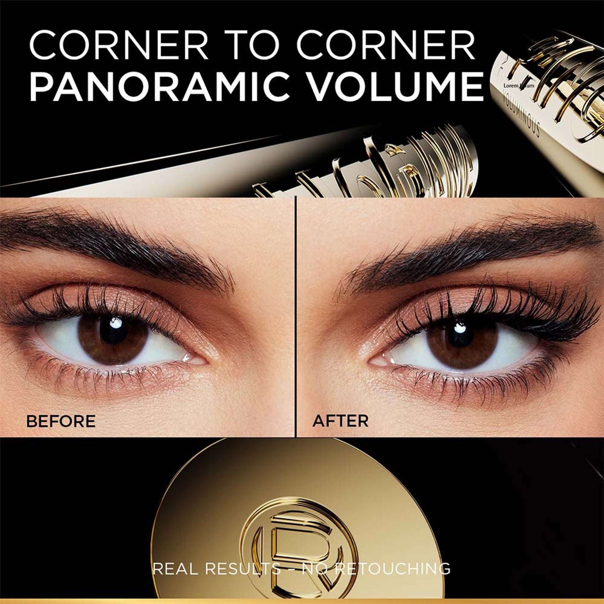 L'Oreal Paris Voluminous Panorama Waterproof Mascara Volumizing, Clump Free, Smudge free