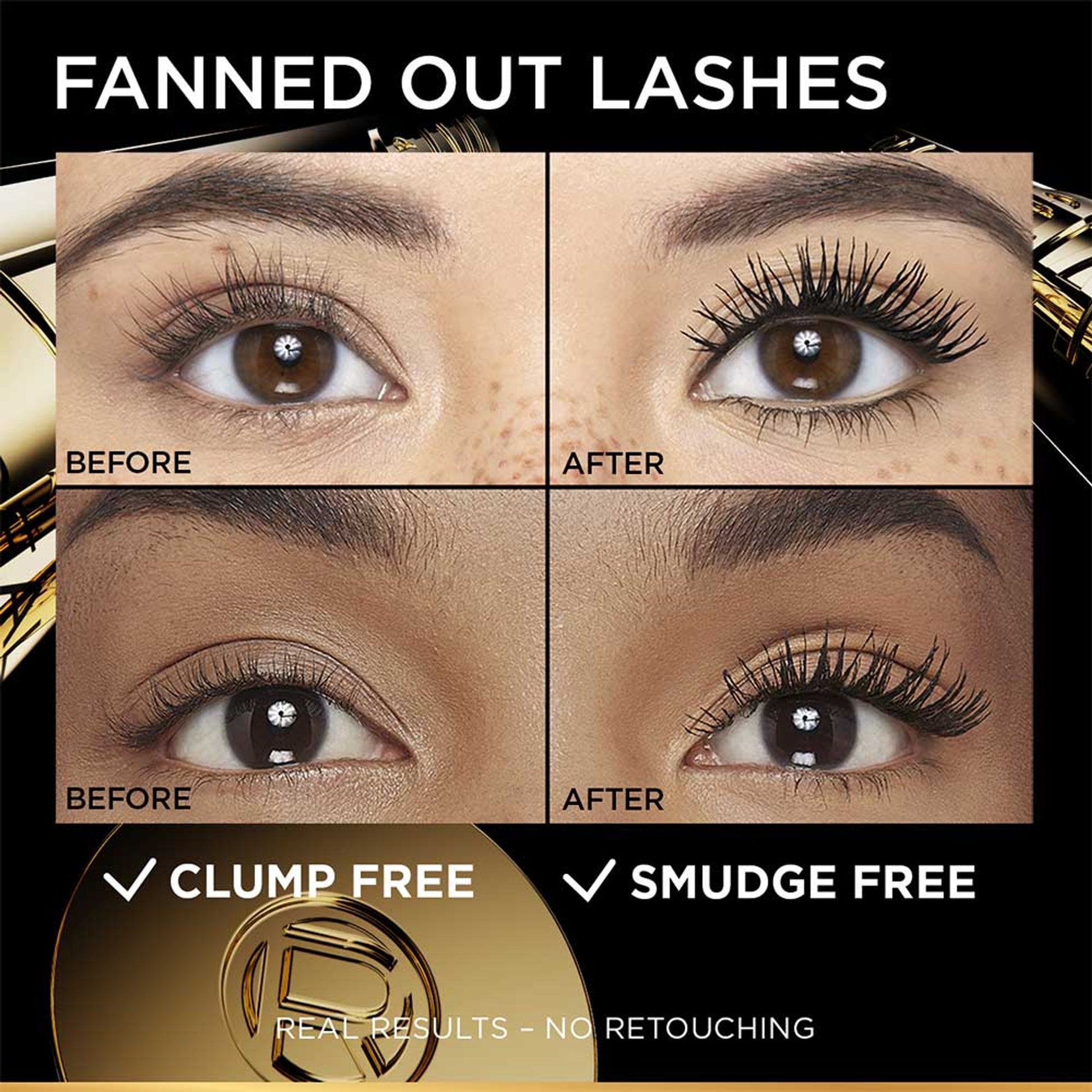 L'Oreal Paris Voluminous Panorama Waterproof Mascara Volumizing, Clump Free, Smudge free