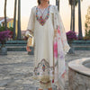 Dhiyona IE Floral Embroidered Regular Thread Work Pure Cotton Kurta with Trousers & Dupatta