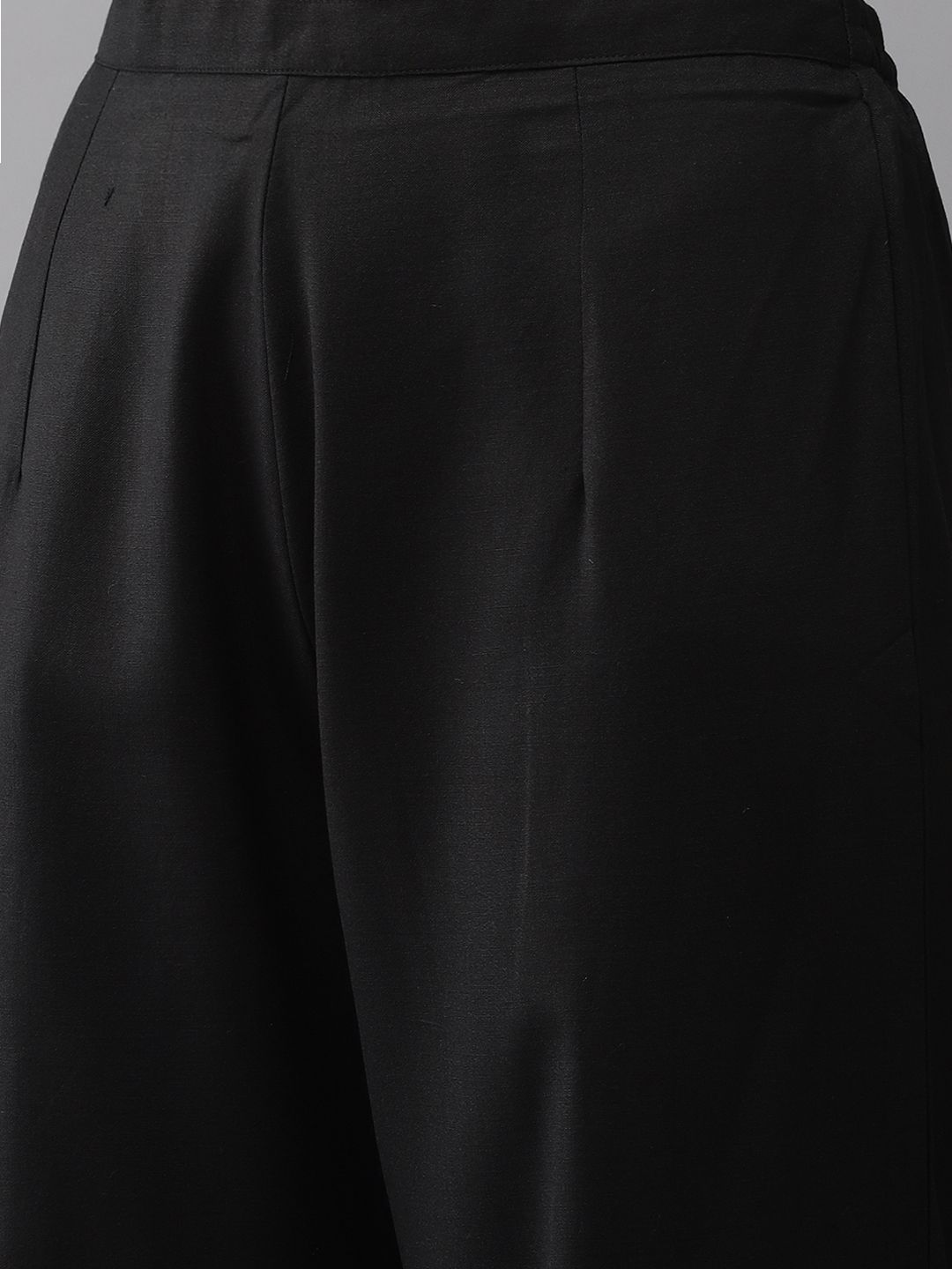 Women Black Yoke Design Regular Gotta Patti Kurta with Palazzos & With Dupatta