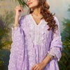 Indyancart IE Women Ethnic Motifs Embroidered Cotton Kurta with Trousers & Dupatta