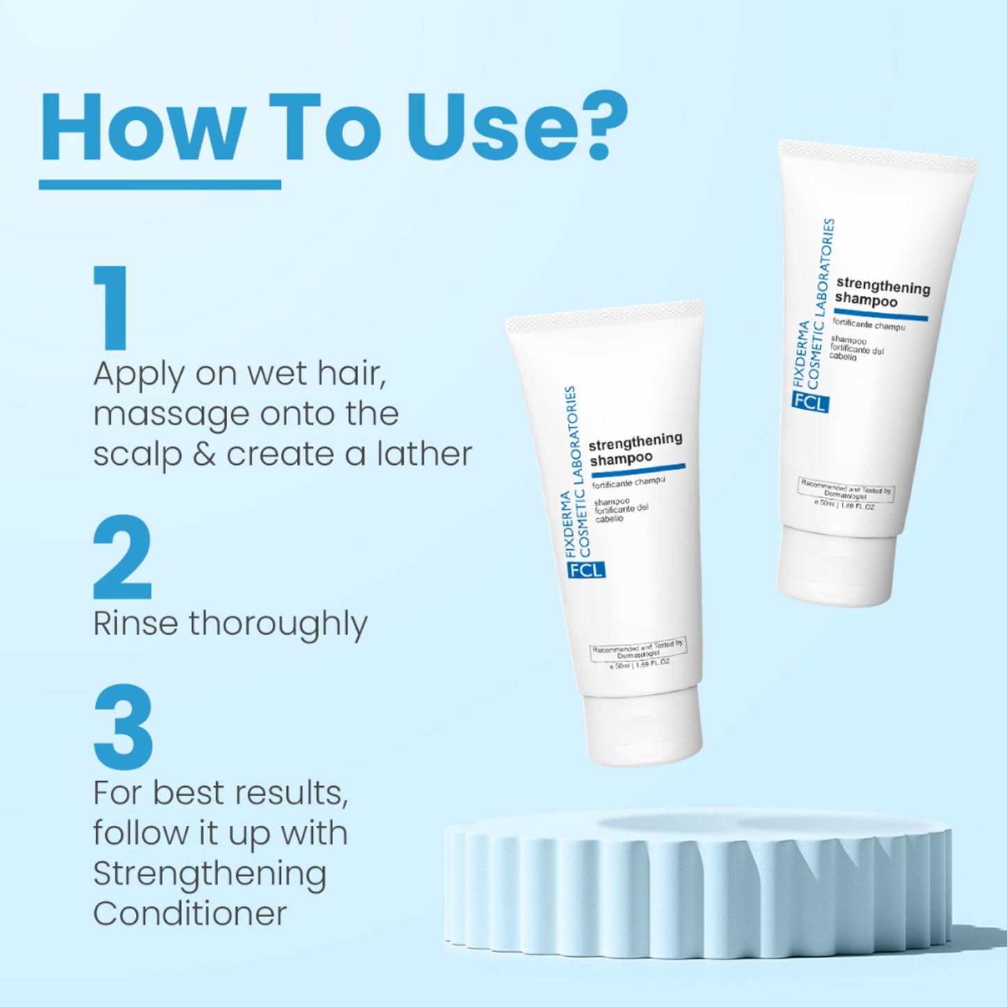 FCL Strengthening Shampoo| Strengthens Hair | Controls Hair Fall | Reduces Frizz