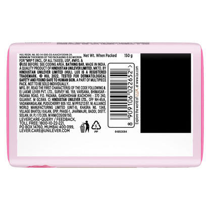 LUX Soft Glow Rose & Vitamin E Soap Bar (Pack of 3) Moisturizing Bathing Soap
