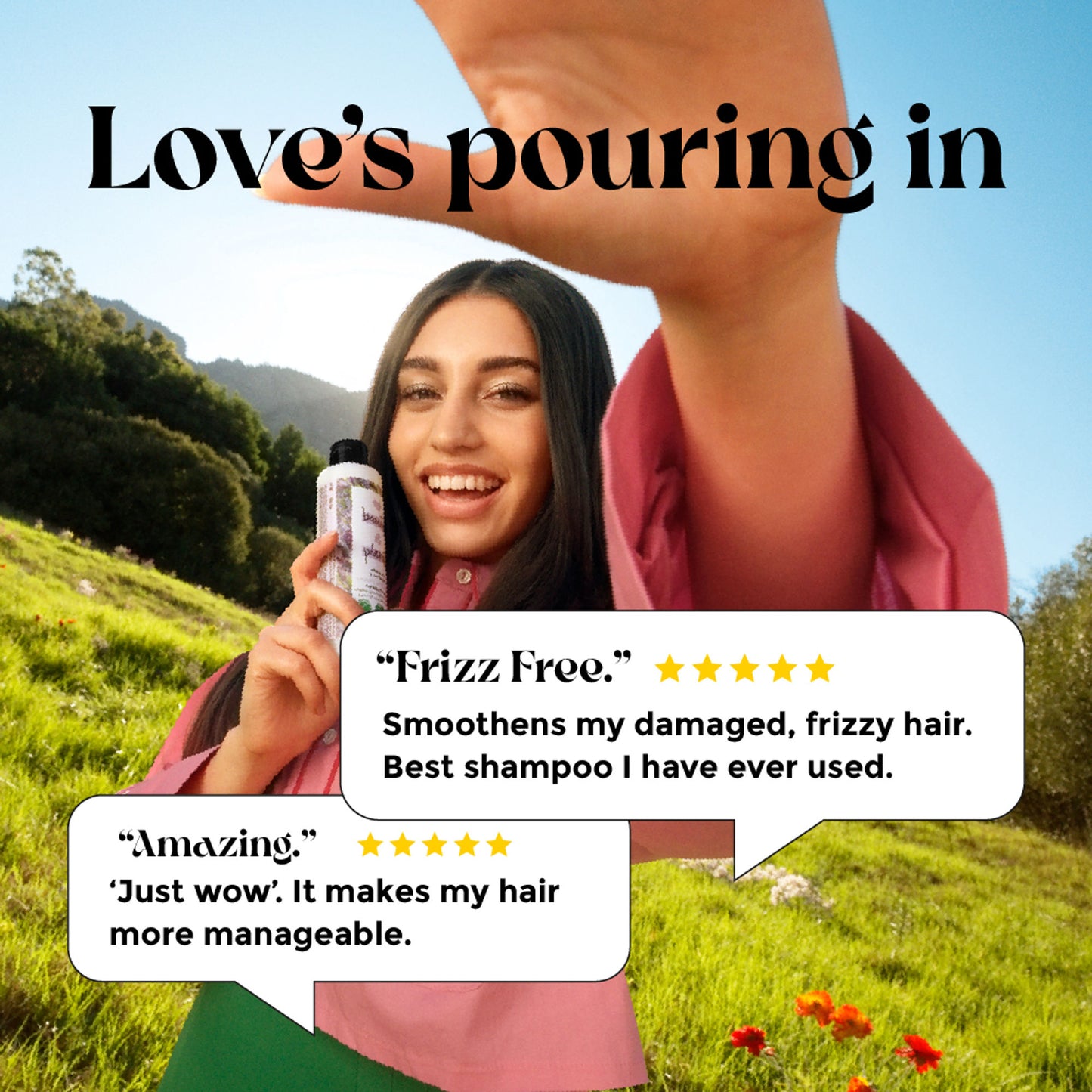 Love Beauty & Planet Argan Oil And Lavender Sulphate Free Shampoo For Dry & Frizzy Hair