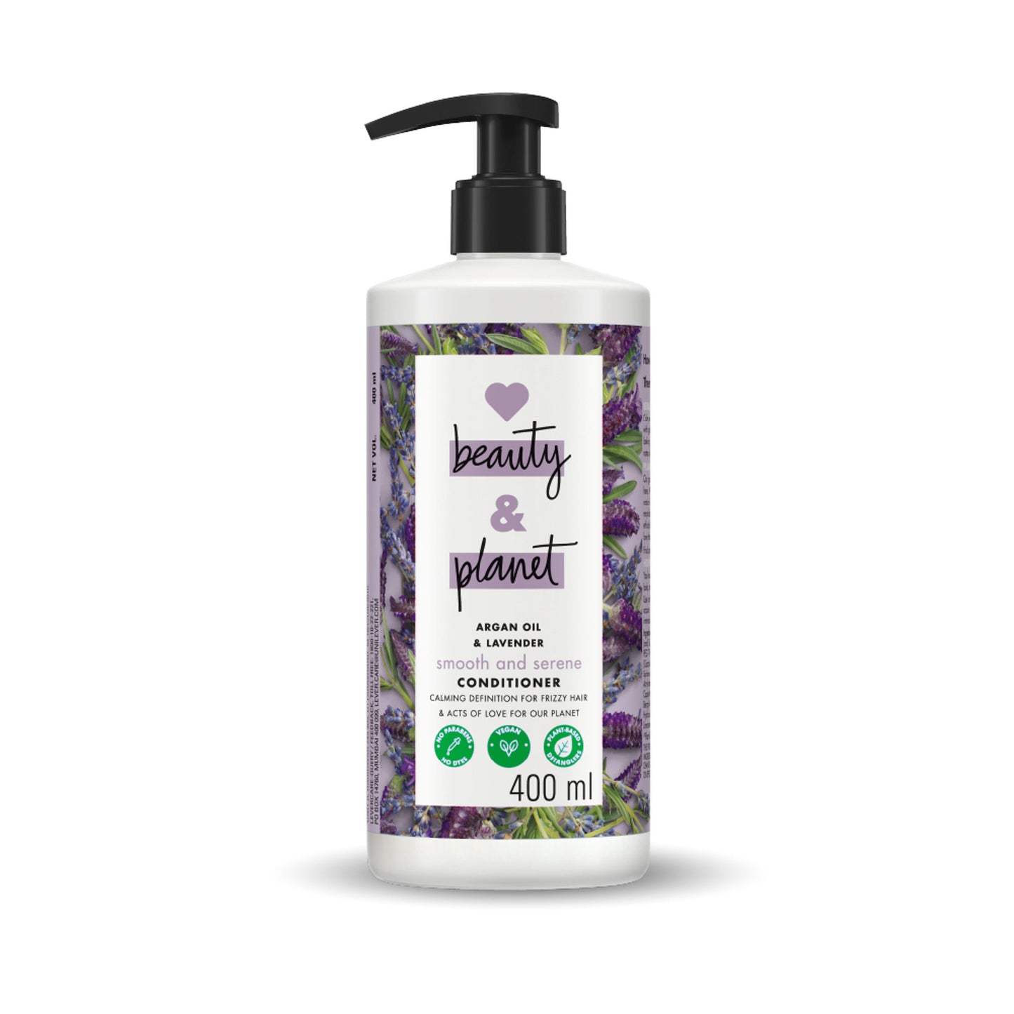 Love Beauty & Planet Argan Oil And Lavender Sulphate Free Conditioner For Dry & Frizzy Hair