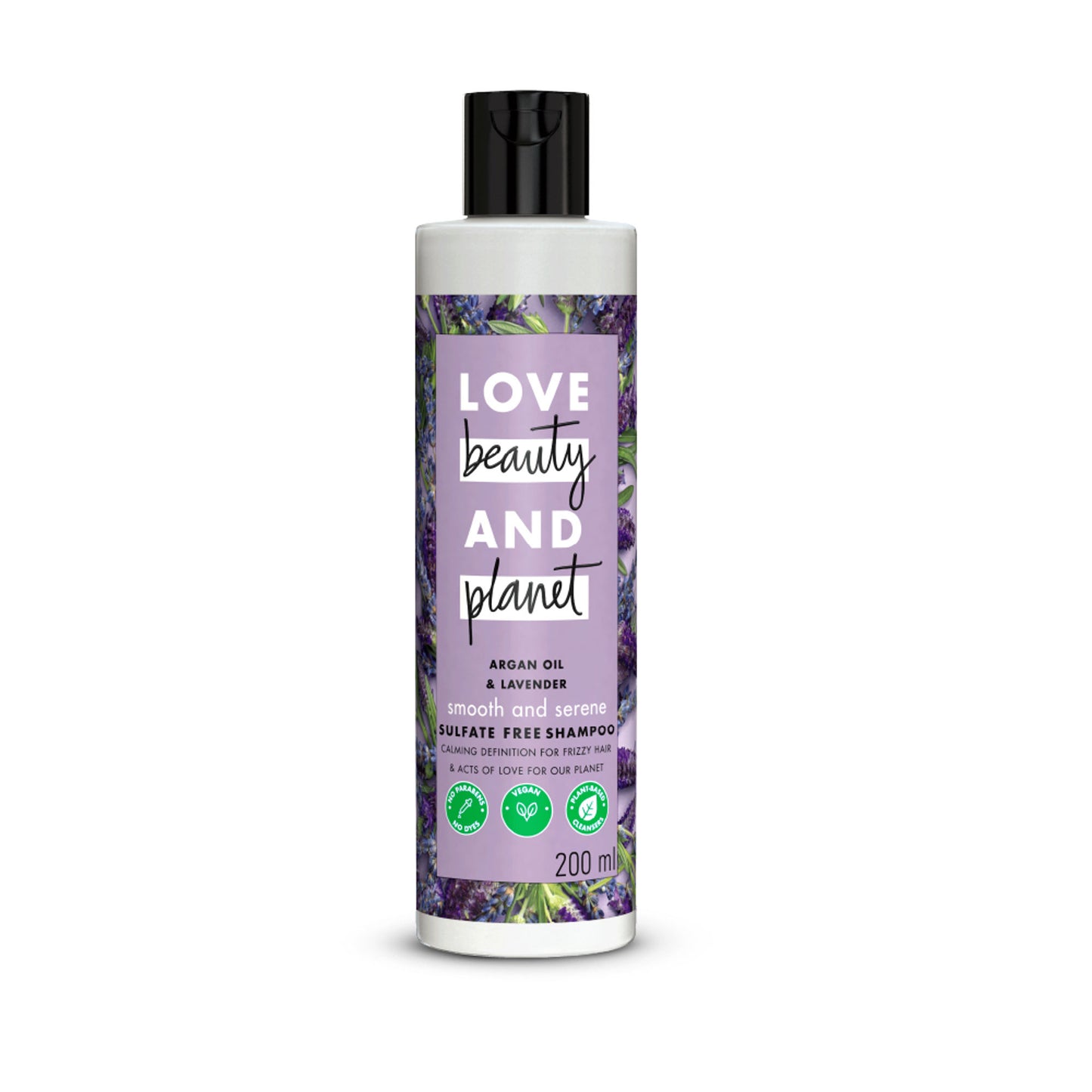 Love Beauty & Planet Argan Oil And Lavender Sulphate Free Shampoo For Dry & Frizzy Hair