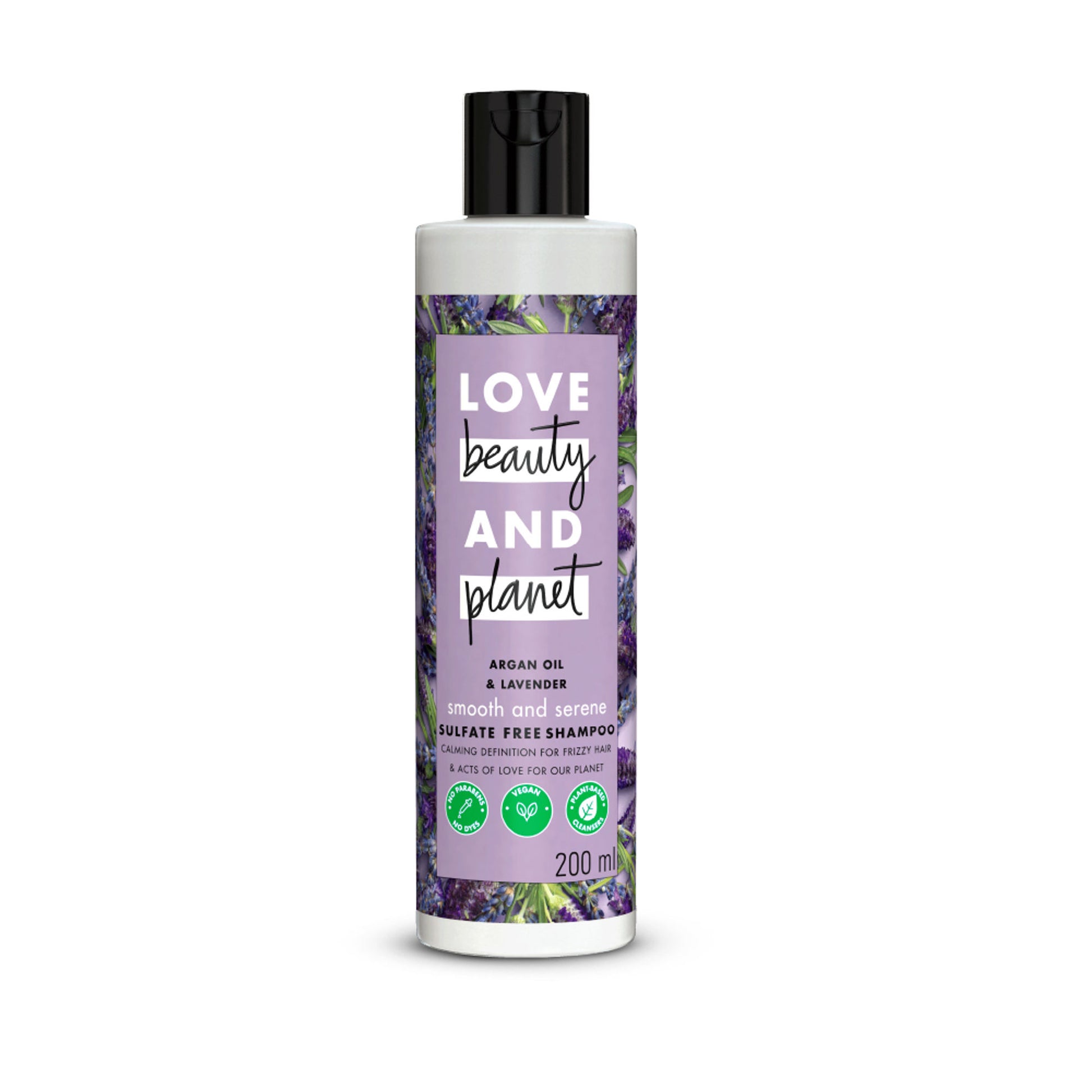 Love Beauty & Planet Argan Oil And Lavender Sulphate Free Shampoo For Dry & Frizzy Hair