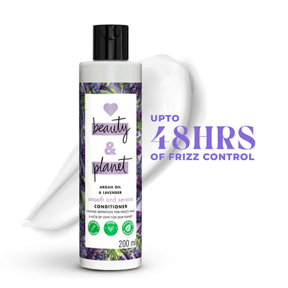 Love Beauty & Planet Argan Oil And Lavender Sulphate Free Conditioner For Dry & Frizzy Hair