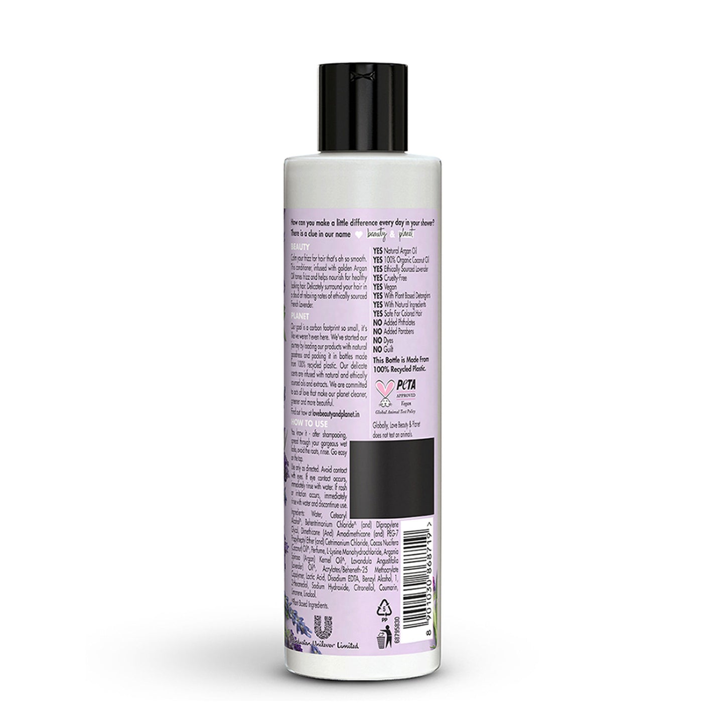 Love Beauty & Planet Argan Oil And Lavender Sulphate Free Conditioner For Dry & Frizzy Hair